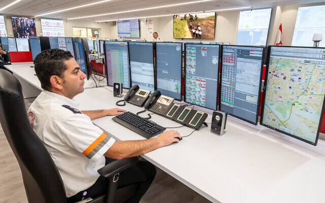 Magen David Adom national operations center (credit: MDA) Magen David Adom national operations center (credit: MDA)