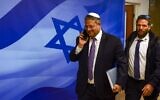 National Security Minister Itamar Ben Gvir arrives for a weekly cabinet meeting at the Prime Minister's office in Jerusalem, on January 8, 2023. (RONEN ZVULUN / POOL / AFP)