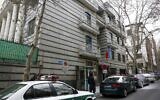 Police stand guard in front of the Azerbaijan embassy in Tehran, January 27, 2023, following an attack by a man armed with a Kalashnikov rifle who shot dead an official in charge of security at Azerbaijan's embassy in Tehran. (Photo by AFP)