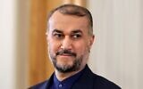 Iran's Foreign Minister Hossein Amir-Abdollahian meets with his Qatari counterpart in the capital Tehran, on January 29, 2023. (Atta Kenare/AFP)