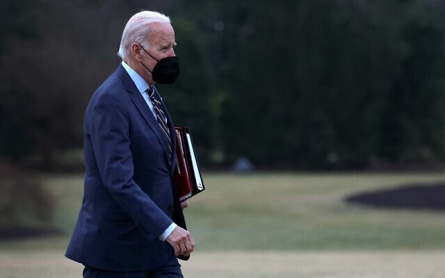 US President Joe Biden returns to the White House on January 11, 2023 in Washington. (Kevin Dietsch/Getty Images/AFP) US President Joe Biden returns to the White House on January 11, 2023 in Washington. (Kevin Dietsch/Getty Images/AFP)