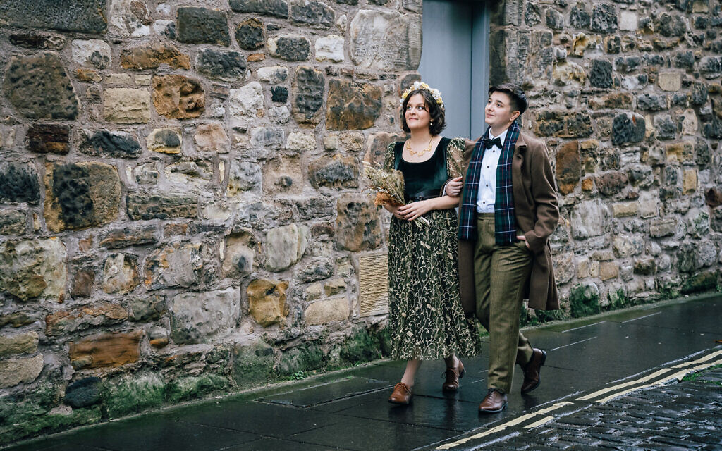 Jennifer Andreacchi, left and Han Smith, right, are the first Jewish LGBTQ couple to marry in Scotland. (Fern Photography/ via JTA)