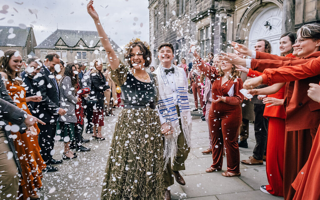 Jennifer Andreacchi: 'There was a lot of excitement about us and our wedding that we didn’t anticipate.' (Fern Photography/via JTA)