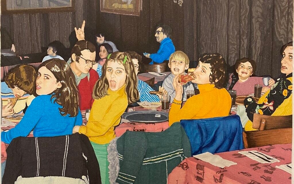 'Pizza,' by Lisa Edelstein. (Courtesy of SFA Advisory via JTA)