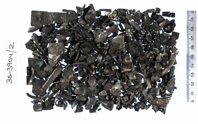 A collection of hacksilber from Tel el-Ajjul in Gaza. (Courtesy IAA)