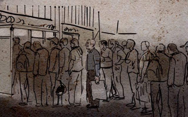Image from the Center for Peace Communications' 'Whispered in Gaza' series of animated interviews with Gazans (Courtesy)