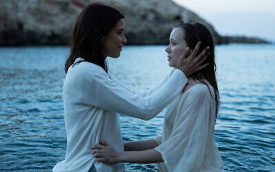 In this still from the new feature film 'Alegria,' Yael (Laia Manzanares) is at right, with her mother Raquel (Adelfa Calvo) at left. (Courtesy/ Julio Vergne)