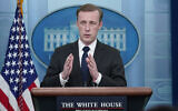 White House national security adviser Jake Sullivan speaks during the daily briefing at the White House in Washington, December 12, 2022. (Susan Walsh/AP)