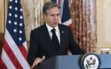 US Secretary of State Antony Blinken speaks during a news conference at the State Department, January 17, 2023, in Washington. (AP Photo/Manuel Balce Ceneta)