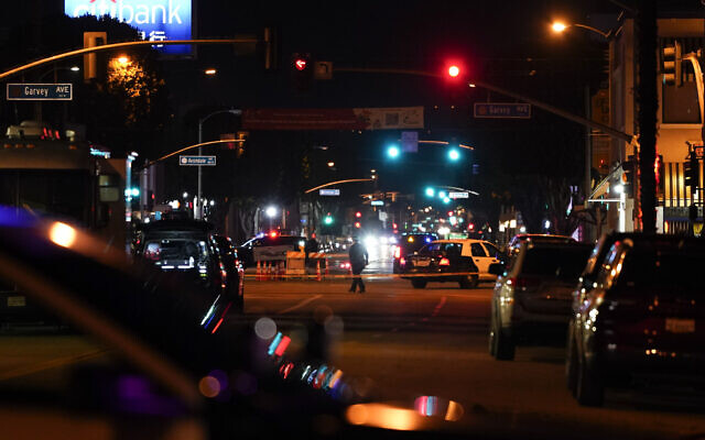 Police investigate a scene where a shooting took place in Monterey Park, Calif., January 22, 2023. (AP Photo/Jae C. Hong) Police investigate a scene where a shooting took place in Monterey Park, Calif., January 22, 2023. (AP Photo/Jae C. Hong)