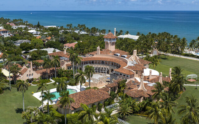 An aerial view of Donald Trump's Mar-a-Lago club in Palm Beach, Florida, on August 31, 2022. (Steve Helber/AP)