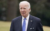 US President Joe Biden arrives on the South Lawn of the White House, in Washington, January 23, 2023. (Evan Vucci/AP)