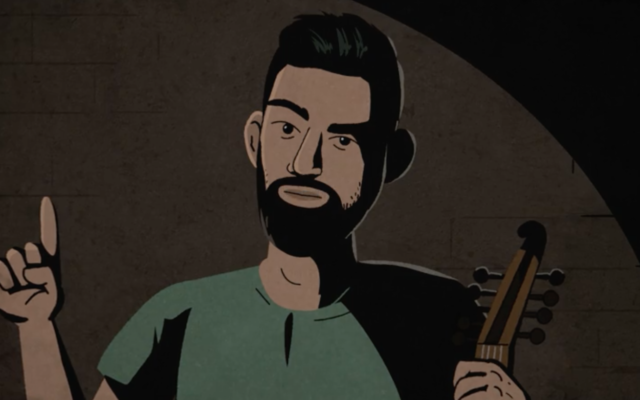 Image from the Center for Peace Communications' 'Whispered in Gaza' series of animated interviews with Gazans (Courtesy)