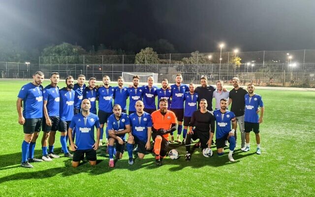 Hapoel Zafririm Holon soccer club, November 1, 2022. (Facebook) Hapoel Zafririm Holon soccer club, November 1, 2022. (Facebook)