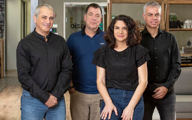 Founders of Israel-based startup Iguazio (from left to right) Yaron Haviv, Yaron Segev, Orit Nissan-Messing, and Asaf Somekh (Credit: Yanai Yehcieli/Courtesy) Founders of Israel-based startup Iguazio (from left to right) Yaron Haviv, Yaron Segev, Orit Nissan-Messing, and Asaf Somekh (Credit: Yanai Yehcieli/Courtesy)