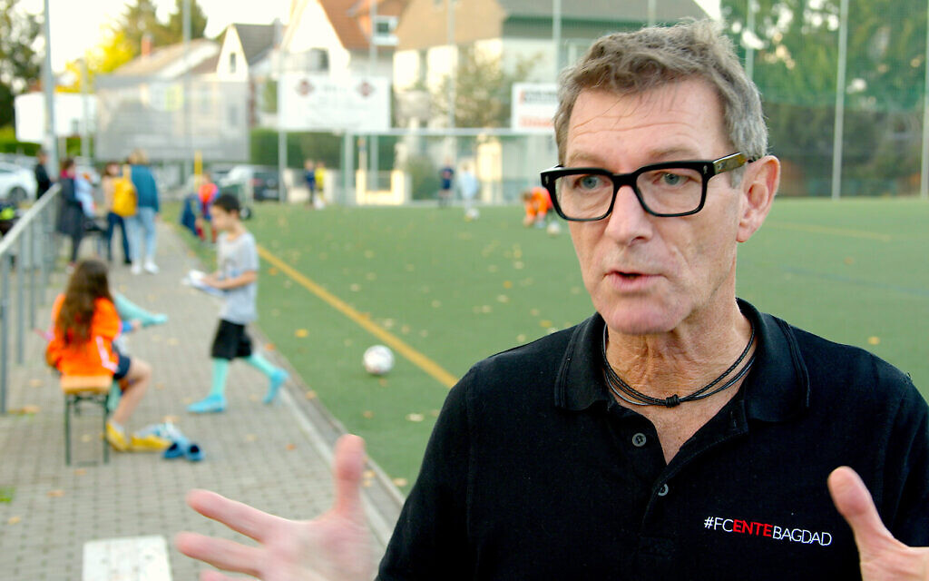 2023 Obermayer prizewinner Stefan Schirmer organized initiatives to promote Holocaust remembrance and fight antisemitism in sports. (Courtesy of Widen the Circle)