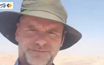 An undated photo of Maciej Walczak as aired by Iran's Fars news agency. (Video screenshot)