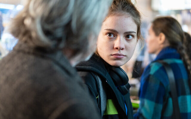 Victoria Eber as Justine Sandberg in  'The Man in the Basement.' (Caroline Bottaro/Greenwich Entertainment)