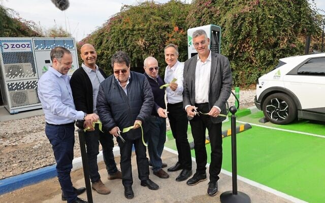 Zooz Power installs its first EV power system unit in Israel. (Courtesy)
