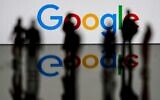 This file photo taken on February 14, 2020, shows the US multinational technology and internet-related services company Google logo in Brussels. (Kenzo Tribouillard/AFP)