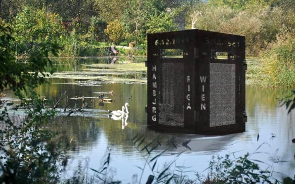 One of the proposed visions for a memorial at the former Jungfernhof concentration camp outside Riga, Latvia (Courtesy of The Locker of Memory/Karen Frostig)