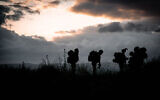 Illustrative: IDF soldiers of Palsar 401, the reconnaissance company of the Armored Corps, during training in the Golan Heights on April 11, 2021. (Israel Defense Forces)