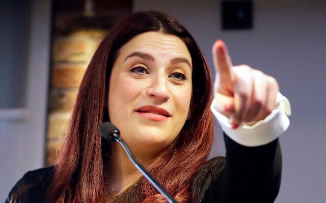 Former Labour MP Luciana Berger speaks during a press conference to announce the new political party, The Independent Group, in London, February 18, 2019. (Kirsty Wigglesworth/AP) Former Labour MP Luciana Berger speaks during a press conference to announce the new political party, The Independent Group, in London, February 18, 2019. (Kirsty Wigglesworth/AP)