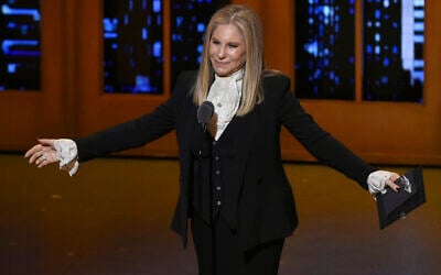 File: Barbra Streisand presents the award for best musical at the Tony Awards in New York on June 12, 2016. (Photo by Evan Agostini/Invision/AP, File)