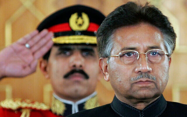 Then-Pakistan president Pervez Musharraf listens to the national anthem before being sworn in as the country's civilian president at President House in Islamabad, Pakistan, on November 29, 2007. (B.K.Bangash/AP) Then-Pakistan president Pervez Musharraf listens to the national anthem before being sworn in as the country's civilian president at President House in Islamabad, Pakistan, on November 29, 2007. (B.K.Bangash/AP)