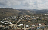 A view of the West Bank Jewish outpost of Givat Harel, Feb. 16, 2023. (AP Photo/Sam McNeil)