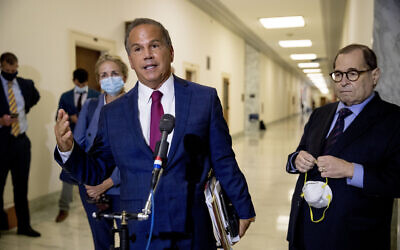 Representative David Cicilline, Democrat-Rhode Island, on Capitol Hill, July 9, 2020, in Washington. (AP Photo/Andrew Harnik)