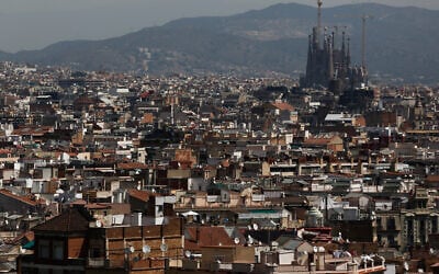A general view of Barcelona, Spain, on July 7, 2015. (Nati Shohat/Flash90) A general view of Barcelona, Spain, on July 7, 2015. (Nati Shohat/Flash90)