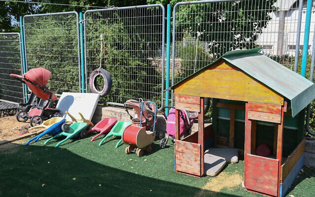 File: An illustrative picture of a preschool in northern Israel, unconnected to the story, August 29, 2021 (Michael Giladi/Flash90) File: An illustrative picture of a preschool in northern Israel, unconnected to the story, August 29, 2021 (Michael Giladi/Flash90)