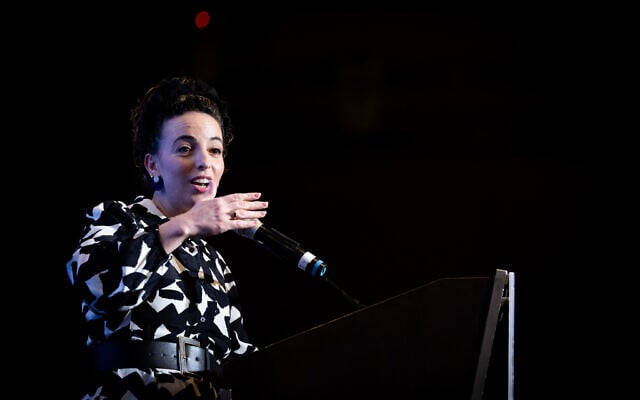 Environmental Protection Minister Idit Silman speaks at a conference in Jerusalem, January 8, 2023. (Yonatan Sindel/Flash90) Environmental Protection Minister Idit Silman speaks at a conference in Jerusalem, January 8, 2023. (Yonatan Sindel/Flash90)