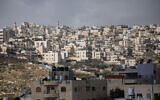 View of buildings in East Jerusalem, February 1, 2023. (Yonatan Sindel/Flash90)