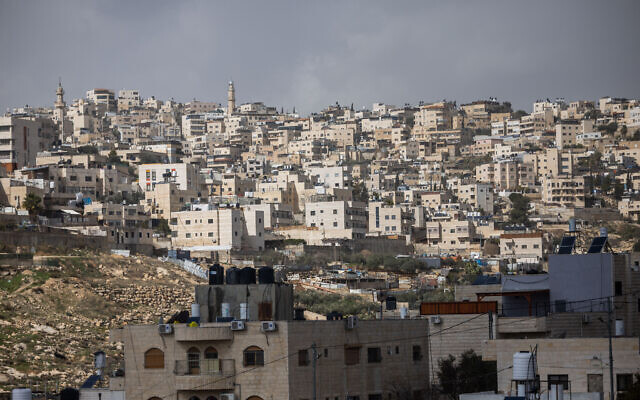 View of buildings in East Jerusalem, February 1, 2023. (Yonatan Sindel/Flash90)