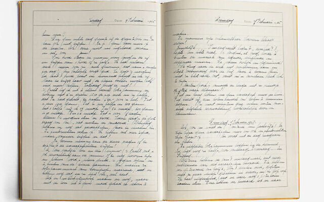 Pages from the diary of Petronella Catharina-Hauser (NIOD)