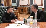 Foreign Minister meets with Ukrainian President Volodymr Zelensky in Kyiv, Ukraine, February 16, 2023. (Shlomi Amsalem/GPO)