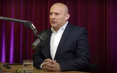 Former prime minister Naftali Bennett during an interview published February 4, 2023. (Screenshot: YouTube; used in accordance with Clause 27a of the Copyright Law) Former prime minister Naftali Bennett during an interview published February 4, 2023. (Screenshot: YouTube; used in accordance with Clause 27a of the Copyright Law)