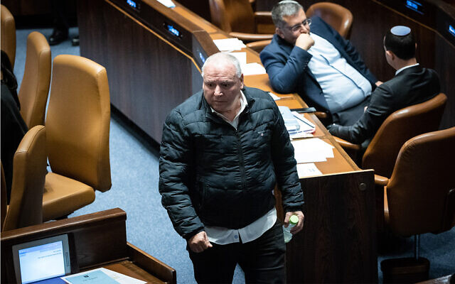 Likud lawmaker David Amsalem at the Knesset in Jerusalem, December 20, 2022. (Yonatan Sindel/Flash90) Likud lawmaker David Amsalem at the Knesset in Jerusalem, December 20, 2022. (Yonatan Sindel/Flash90)