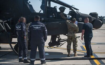 Israel Air Force and US Air Force teams are seen during the Juniper Oak 2023 drill, January 24, 2023. (Israel Defense Forces)