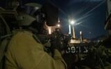 Illustrative: Israeli troops operate near the West Bank city of Jericho, early February 6. 2023. (Israel Defense Forces)