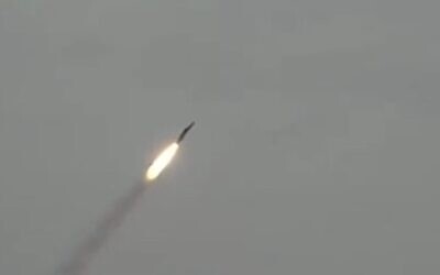 Iran releases a video of the new Paveh cruise missile, with a reported range of 1,650 km on Friday February 24, 2023 (IRNA Screencapture/used in accordance with Clause 27a of the Copyright Law)