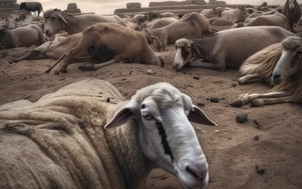 A series of selfies from the Passover story created by Dana Green using the AI program Midjourney. (Dana Green + Midjourney)