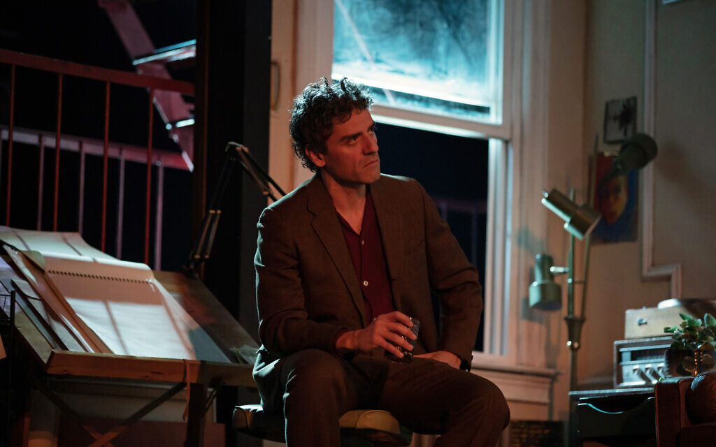 Oscar Isaac plays the titular character in a revival of Lorraine Hansberry's 'The Sign in Sidney Brustein's Window' at the BAM Harvey Theater in Brooklyn, New York. (Julieta Cervantes via JTA) Oscar Isaac plays the titular character in a revival of Lorraine Hansberry's 'The Sign in Sidney Brustein's Window' at the BAM Harvey Theater in Brooklyn, New York. (Julieta Cervantes via JTA)