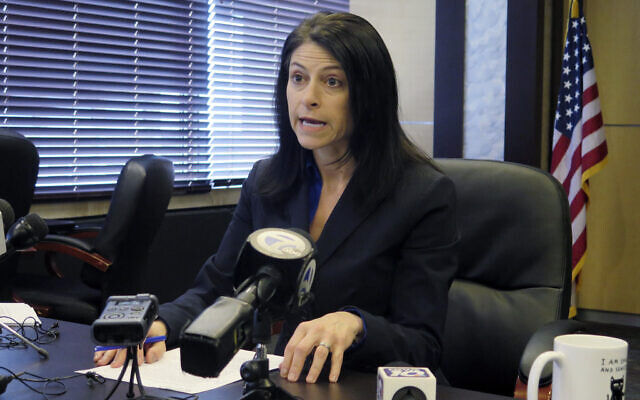 In this March 5, 2020, file photo, Michigan Attorney General Dana Nessel speaks during a news conference in Lansing, Michigan. (AP Photo/David Eggert, File) In this March 5, 2020, file photo, Michigan Attorney General Dana Nessel speaks during a news conference in Lansing, Michigan. (AP Photo/David Eggert, File)