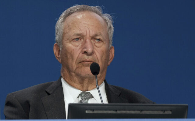 Lawrence Summers, former United States Treasury Secretary, during a panel at a G20 Economy and Finance ministers and Central bank governors' meeting in Venice, Italy, July 9, 2021. (AP Photo/Luca Bruno) Lawrence Summers, former United States Treasury Secretary, during a panel at a G20 Economy and Finance ministers and Central bank governors' meeting in Venice, Italy, July 9, 2021. (AP Photo/Luca Bruno)