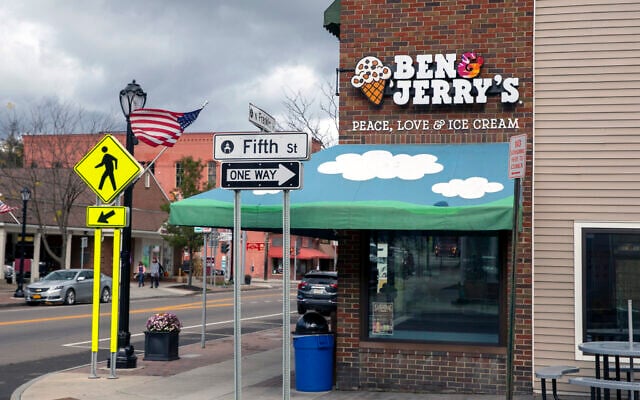 A Ben & Jerry's ice cream store is seen in Watkins Glen, New York on November 1, 2021. (AP/Ted Shaffrey) A Ben & Jerry's ice cream store is seen in Watkins Glen, New York on November 1, 2021. (AP/Ted Shaffrey)