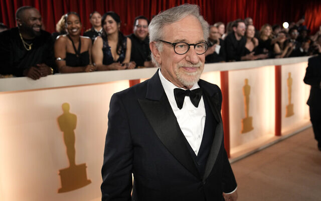 Steven Spielberg arrives at the Oscars at the Dolby Theatre in Los Angeles, March 12, 2023. (John Locher/AP) Steven Spielberg arrives at the Oscars at the Dolby Theatre in Los Angeles, March 12, 2023. (John Locher/AP)
