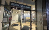 A branch of Signature Bank is photographed, in New York, March 12, 2023. (Bobby Caina Calvan/AP)